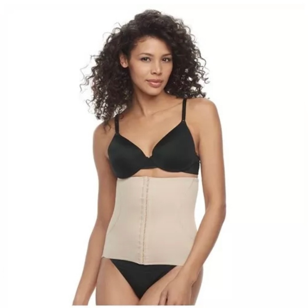 Naomi & Nicole Inside Magic Extra Firm Waist Cincher 7926 Beige Large